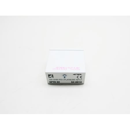 Opto 22 100Ohm Rtd Platinum I/O Module G4 AD10